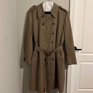 Tan London Fog Fully Lined Overcoat